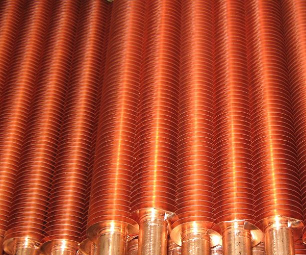 Photo of many Copper Tubes with Copper L Fin